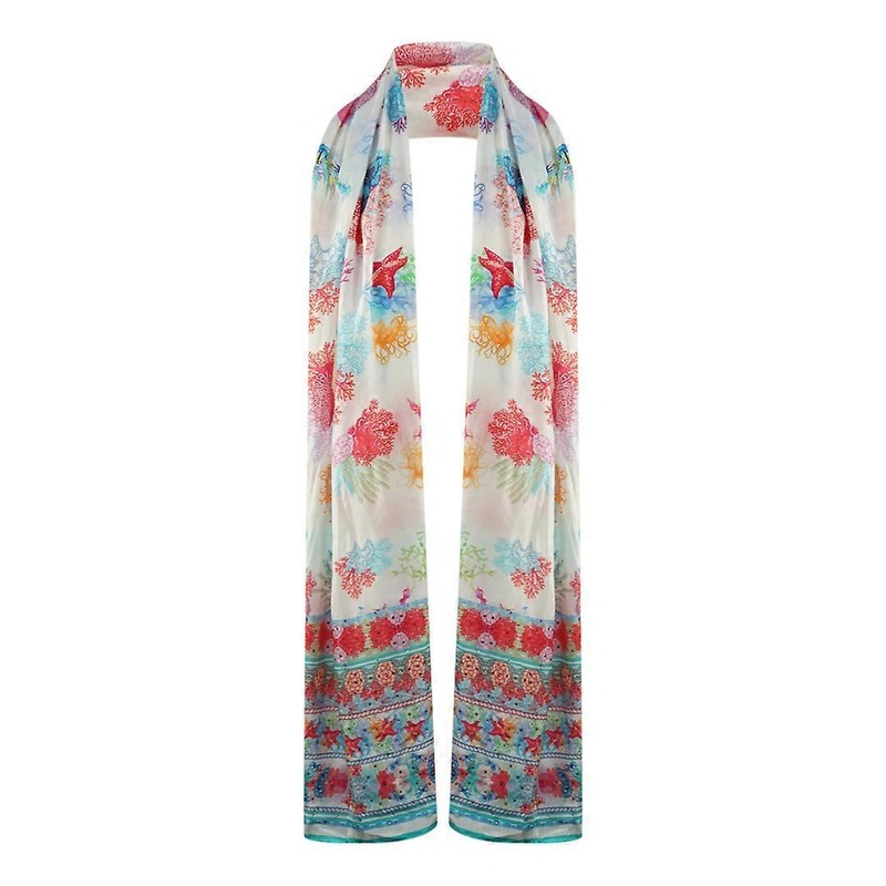 Inoa Bonaire Reef 1202116 Multicoloured Long Rectangular Scarf | Fruugo SG