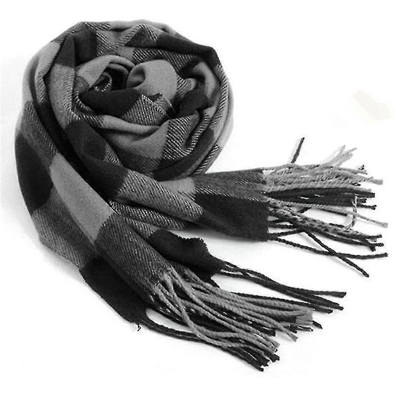 Men’s Scarves Classic Arrival Winter Plaid Scarf Tassel Edge Soft Warm Scarf | Fruugo SG
