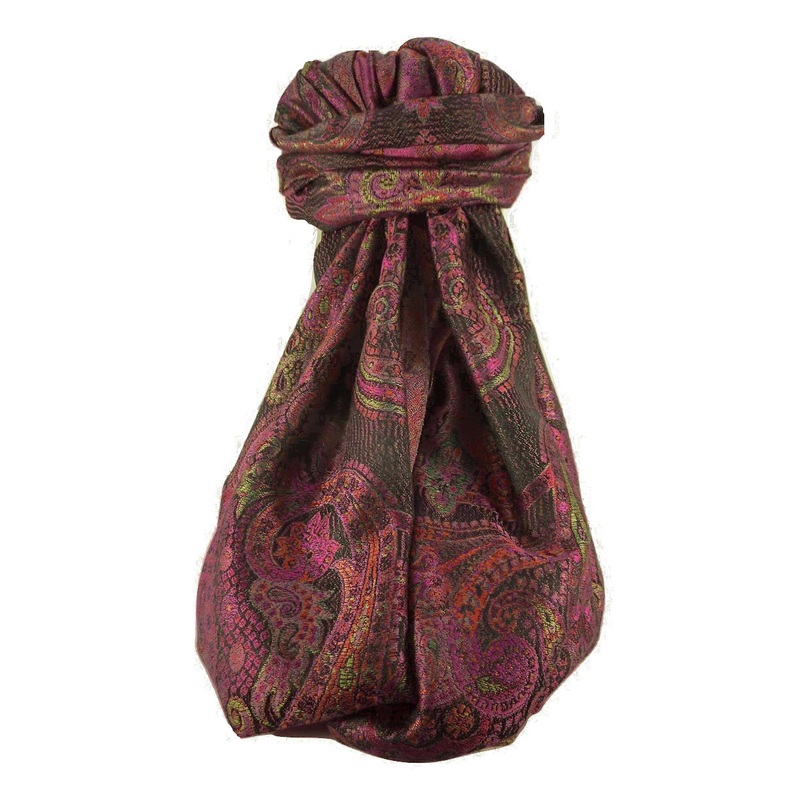 Mens Jamawar Premium Silk Scarf Pattern 8819 by Pashmina & Silk | Fruugo SG