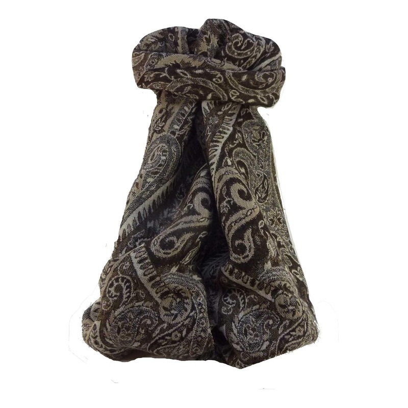 Muffler Scarf 5343 in Fine Pashmina Wool from the Heritage Range by Pashmina & Silk | Fruugo SG