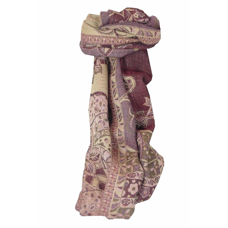 Muffler Scarf 9629 in Fine Pashmina Wool Heritage Range by Pashmina & Silk | Fruugo SG