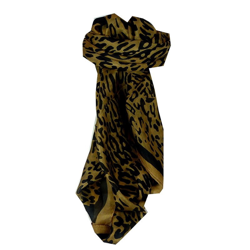 Mulberry Silk Classic Square Scarf Ocelot by Pashmina & Silk | Fruugo SG