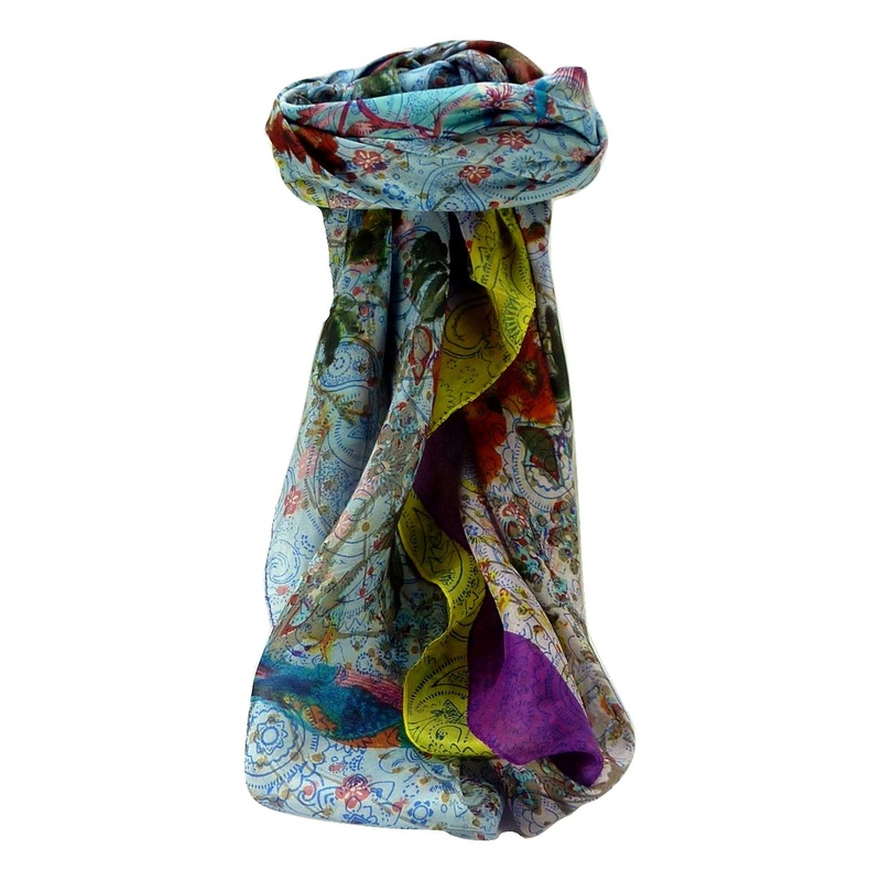 Mulberry Silk Contemporary Square Scarf Geometric G101 by Pashmina & Silk | Fruugo SG