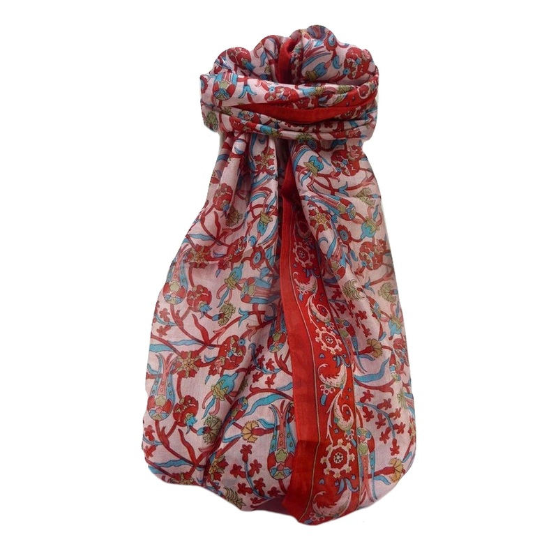 Mulberry Silk Traditional Long Scarf  Karwan Flame by Pashmina & Silk | Fruugo SG
