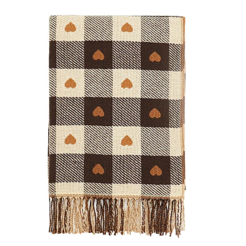 Women Scarf Winter Scarves Reversible Tassels Grid Scarf Classical Cashmere Feel Scarf Unisex Shawl Outfit Outdoor Scarf  Camel | Fruugo SG