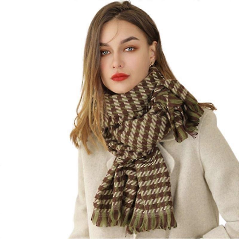 Women Shawl Scarf Soft Warm Houndstooth Long Scarf for Lady Gift 185*70cm | Fruugo SG