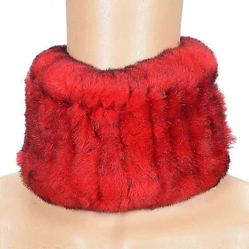 Women Winter Knitted Rex Rabbit Neck Warmer Infinity loop Scarf Scarves For Women Ladies | Fruugo SG