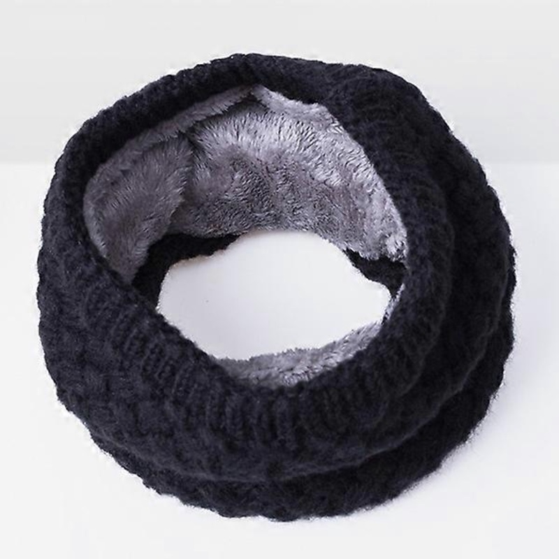 ZK-Fashion Winter Warm Scarf Women Men Knitted Collar Scarf Thick Fleece Comfortable Scarf | Fruugo SG