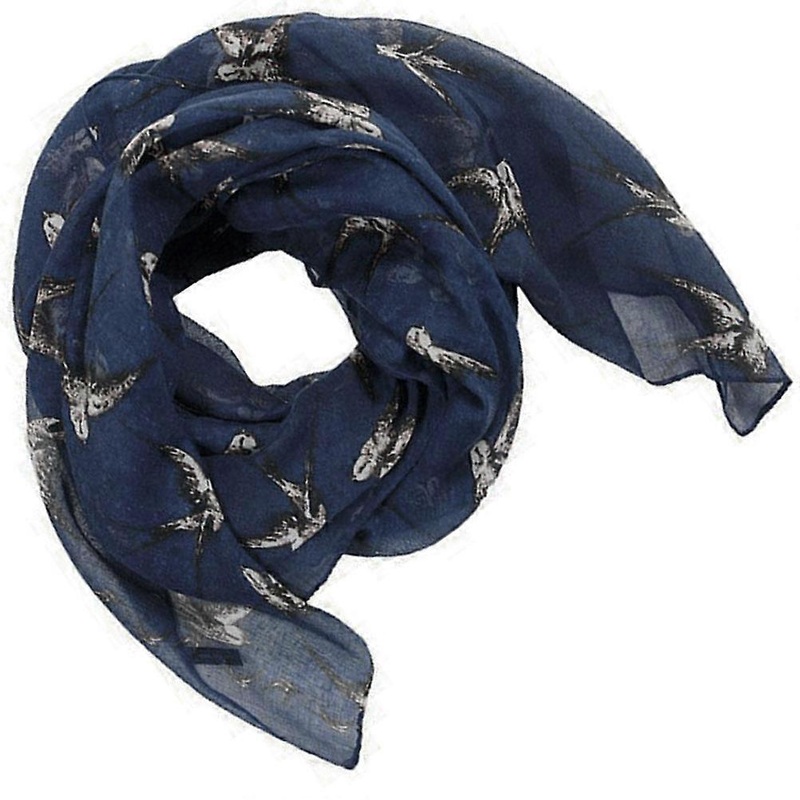 Female Scarf Voile Shawl Wrap Girls Fashion Sunscreen Lightweight 1Set Blue 180cm | Fruugo SG