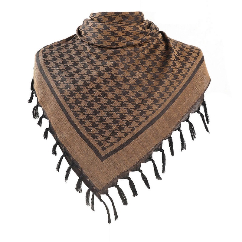 Headscarf, Versatile and Trendy, Suitable for Daily Outfits Outdoor Activities Fashionable Scarf Shawl for Travel  Dark camel houndstoo | Fruugo SG