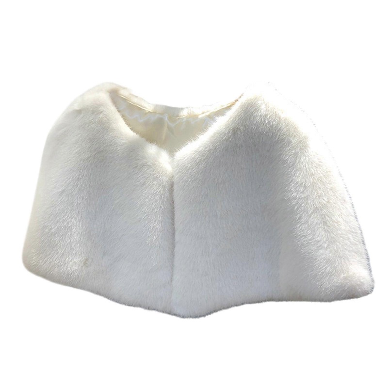 Long Furs Wedding Bridal Shawl Autumn Winter Warm Shawl Neck Warmer Furs Scarf  for Winter Elegances  White | Fruugo SG