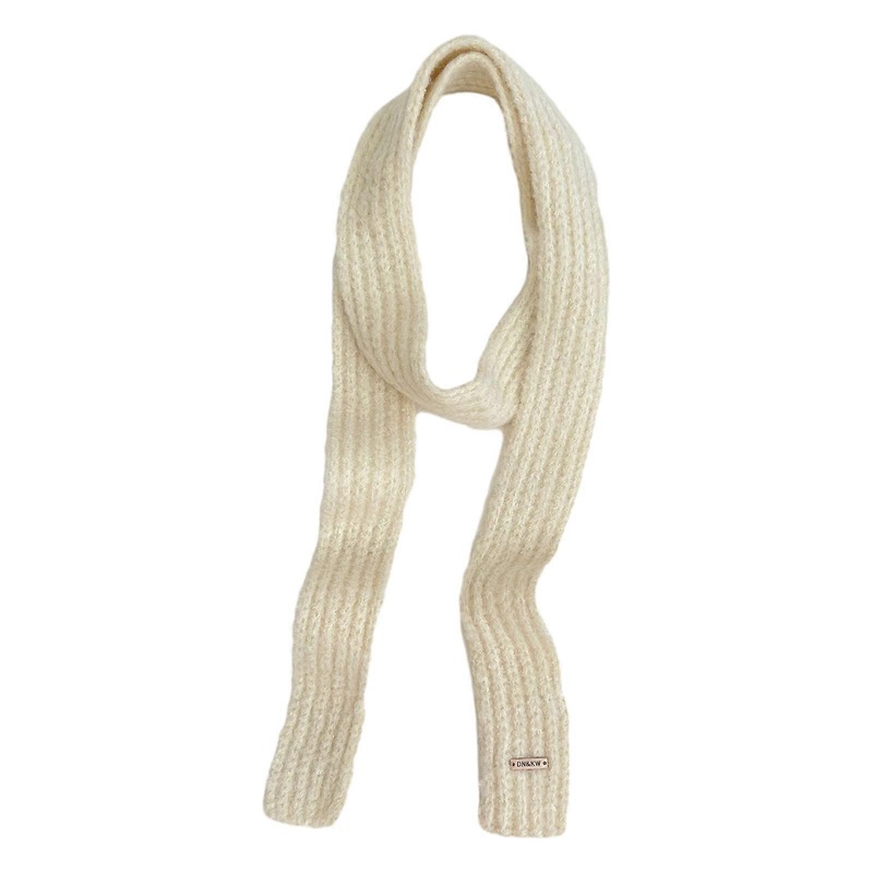 Women Winter Scarf Maillard Styling Neckerchief Harajuku Style Decorative Scarf Thin Knitted Neck Guard Lightweight  White | Fruugo SG