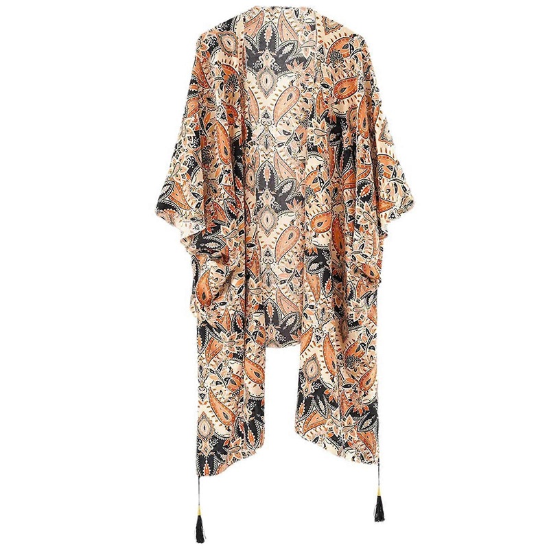 Geometric Print Thin Shawl with Fringed Multifunctional Shawl Scarf Neck Capes for Outdoor Travelling Shawl Capes  khaki | Fruugo SG