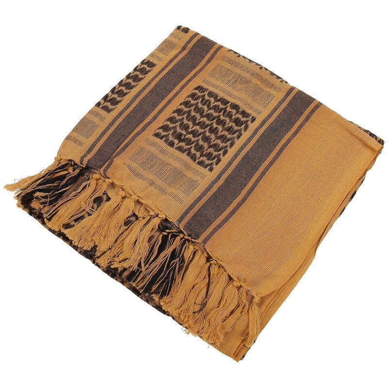 Mens Neck Scarf Warm Keeping Cotton Shemagh Shawl Wrap Middle Eastern Scarf 1Pcs | Fruugo SG