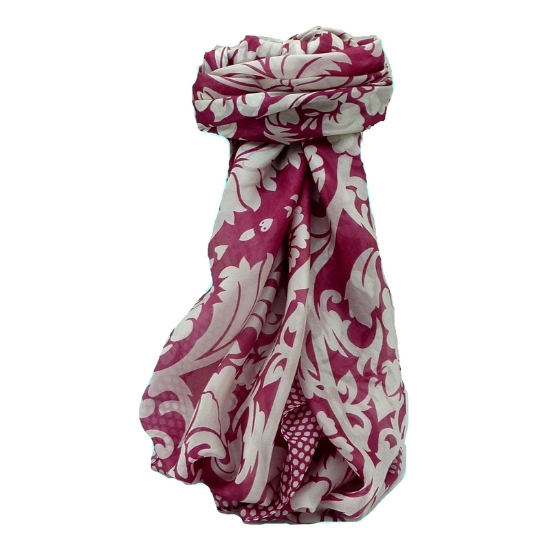 Mulberry Silk Contemporary Square Scarf Sindhi Ruby by Pashmina & Silk | Fruugo SG