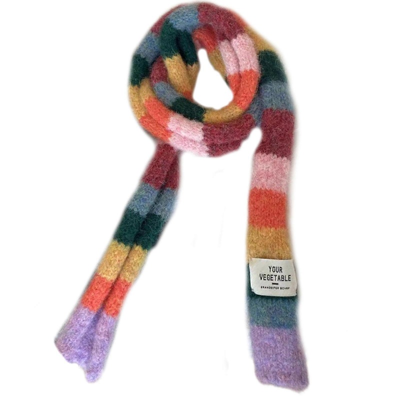 Colorblocks Striped Scarf Soft Comfortable Scarves Autumn Winter Neckerchief for Autumn and Winter Comfortable | Fruugo SG