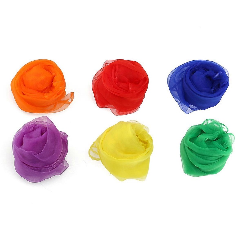 Coloured Scarves For Sensory Play 70*70CM 6Set | Fruugo SG