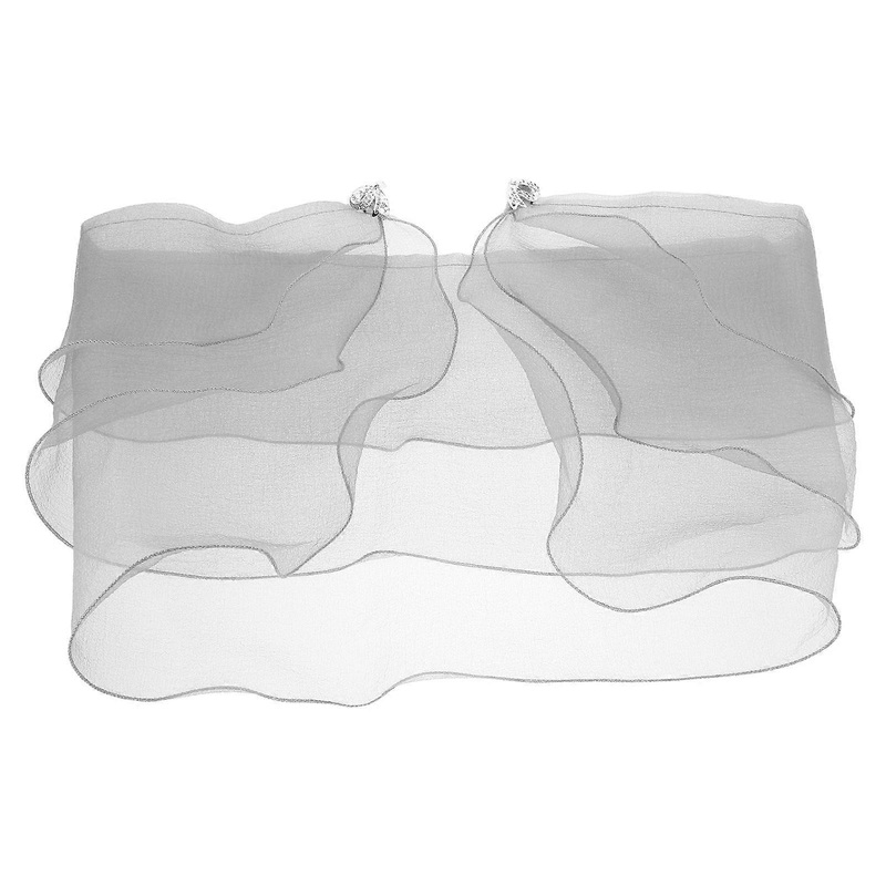 Dressy Shawl Bridal Shawl for Wedding Dress Retro Style Polyester Grey 47.50X29.00X0.70CM Rolled Edge 1Pack | Fruugo SG