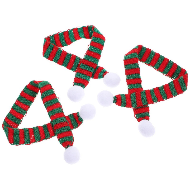 Mini Scarves for Christmas Theme Parties Fabric Decoration Red Color 3Pcs | Fruugo SG