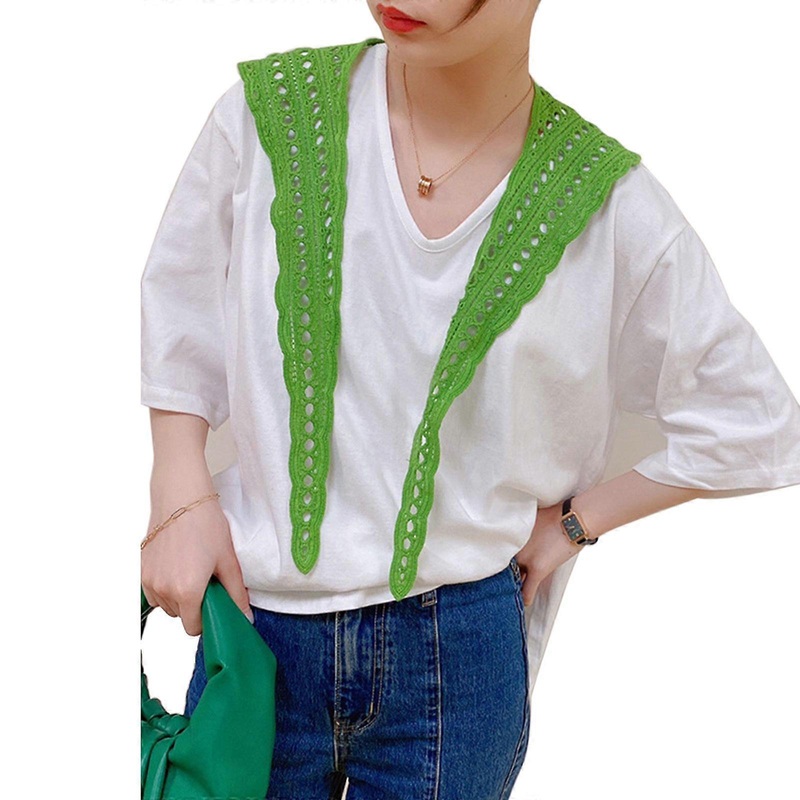 Women Fake Collar Cape Photoshoot Pastoral Style Art Fashion Functional Soft Wraps Casual Scarves Shawls for Mother  Green | Fruugo SG