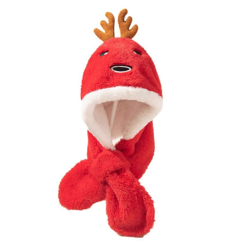 1-4Y Christmas Hat Scarf Deer Hat Antler Hat Baby Fleece Warm Reindeer Hat Windproof Cap for Head Warmer Fleece | Fruugo SG