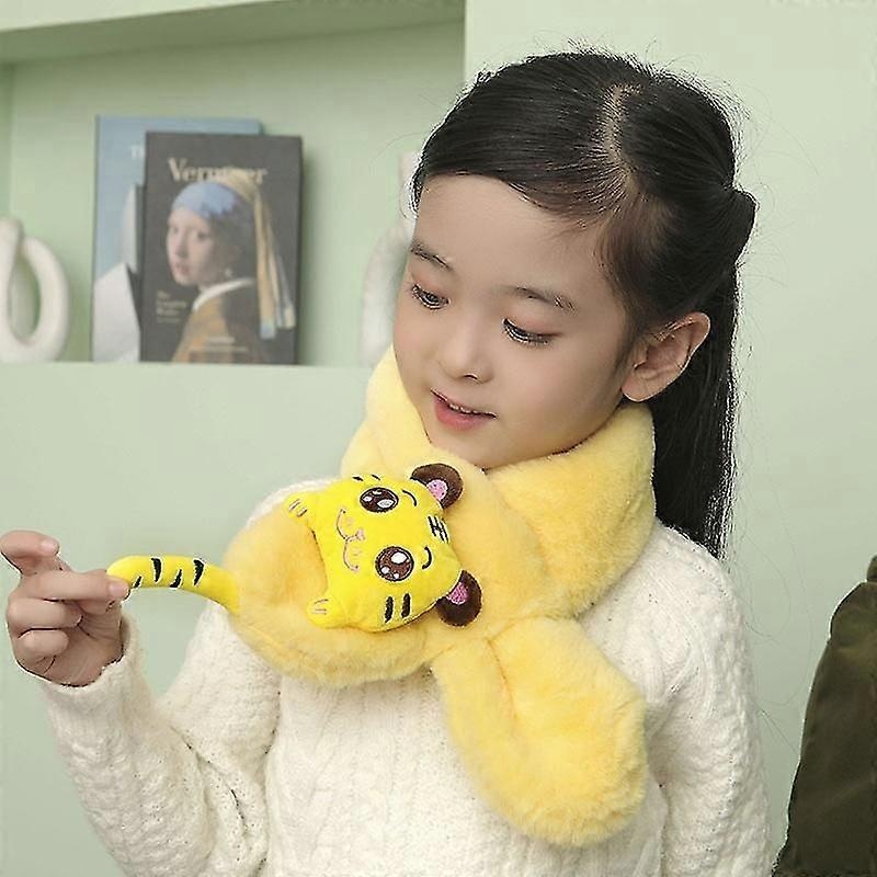 Autumn Winter Soft Plush Children Scarf Cute Cartoon Girl Baby Thick Warm Scarf Outdoor Kids Neckerchief Baby Accessories | Fruugo SG