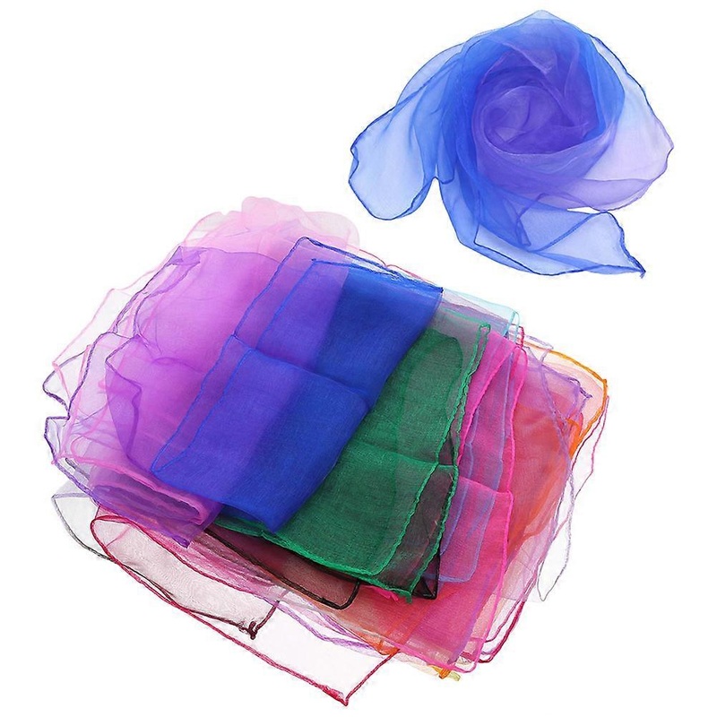 Colorful Performance Scarves 10Pcs Square Dancing Hand Scarves Assorted Color Ideal For Dance Studios And Schools | Fruugo SG
