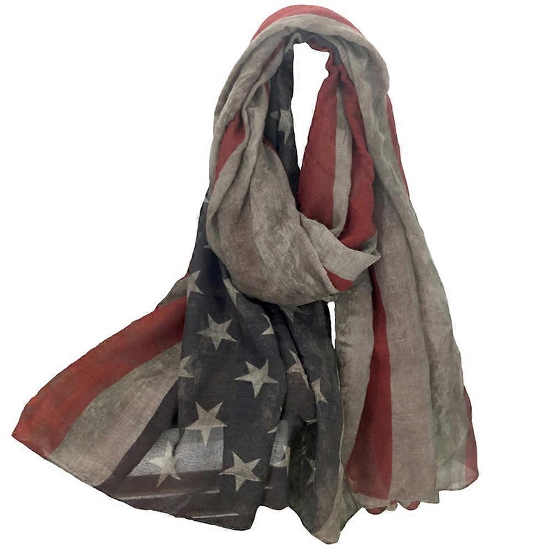 Masteelf Women American National Flag Pattern Printed Scarf Elegant Tippet Warm Wrap Shawl for Ladies and Girls Grey 200×100 | Fruugo SG