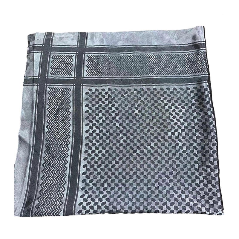 Mens Shemagh Scarves Keffiyeh Square Scarf Arab Headscarf Turban Middle East Dubai Multifunctional Bandana Shawl Wrap  black and white | Fruugo SG