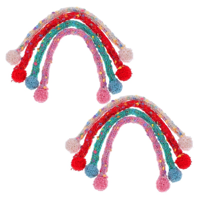 Mini Scarves for Doll Accessories Pink Color 27.00X2.00X1.00cm 8Pcs | Fruugo SG