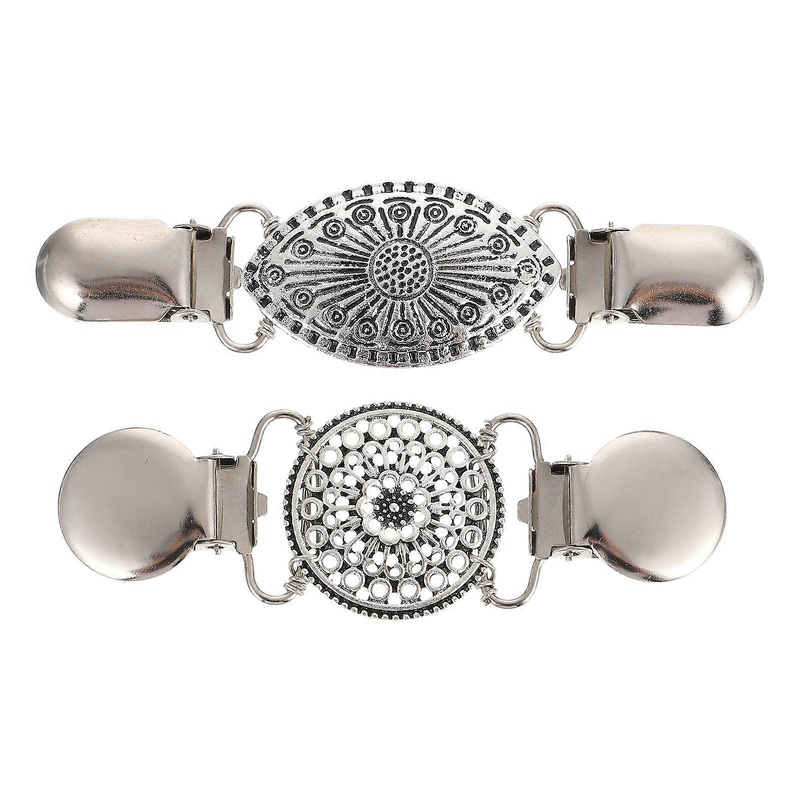 Women Garment Clip Zinc Alloy Material Retro Design Not Easy to Deform Not Easy to Break Not Easy to Fade 2Pcs | Fruugo SG