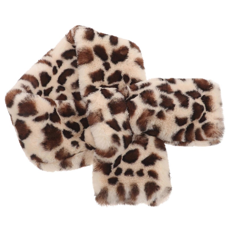Women’s Warm Scarf Shawl Cape Comfortable Lightweight Plush Cow Print Headwear Waist Accessory 1Set | Fruugo SG