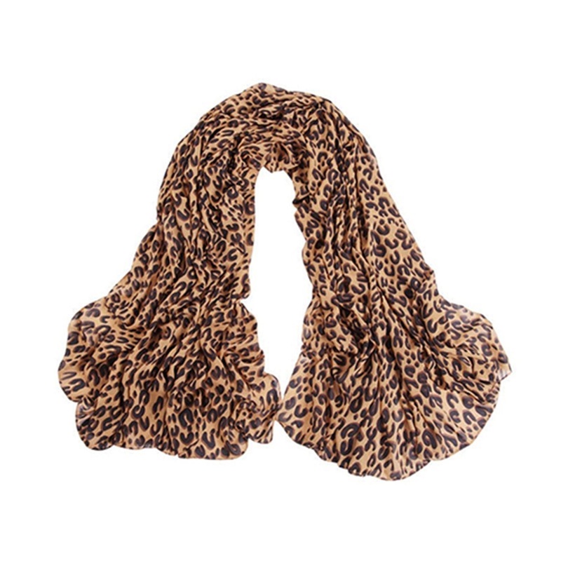 3 x Scarf Leopard Print Warm Soft Material Women Chiffon Scarves for Daily Wear | Fruugo SG
