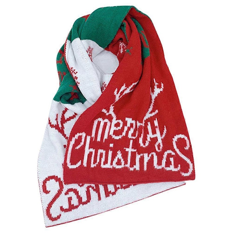 Autumn And Winter Scarf Festive Design Warm Christmas Antler Pattern Scarf Multi 200x35x2cm 1Pcs | Fruugo SG