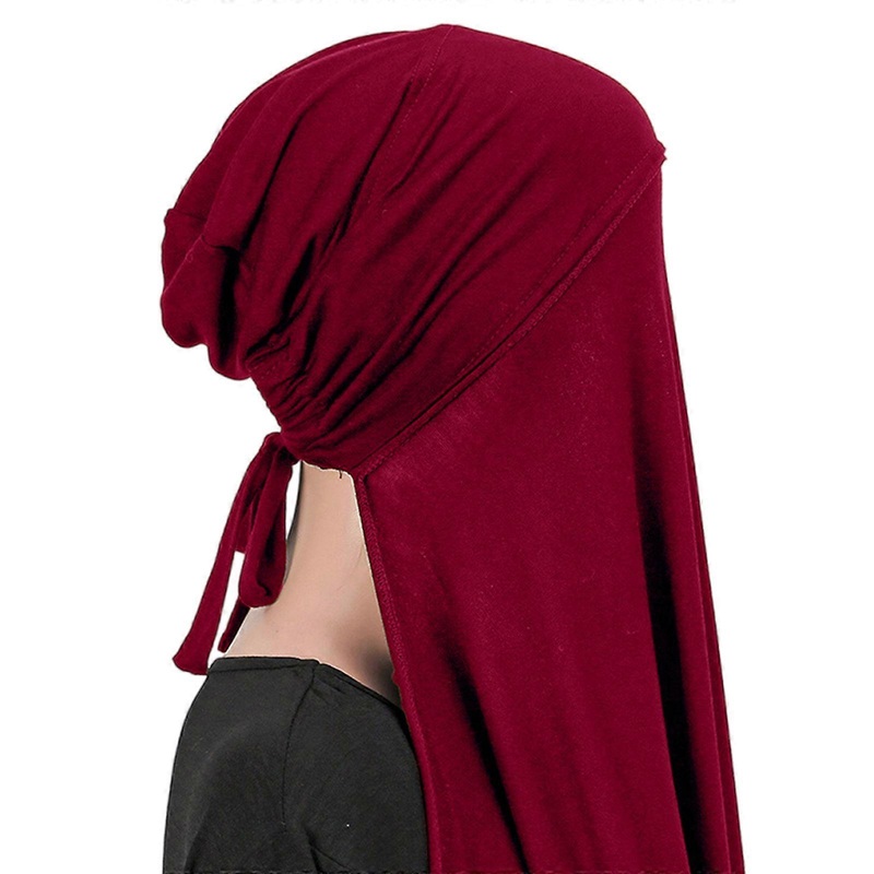 Comfortable Women’s Hijab Scarf Quick Drying and Stretchable Shoulder Wrap Headwra for Year Round Use Malay Headcover  Burgundy | Fruugo SG