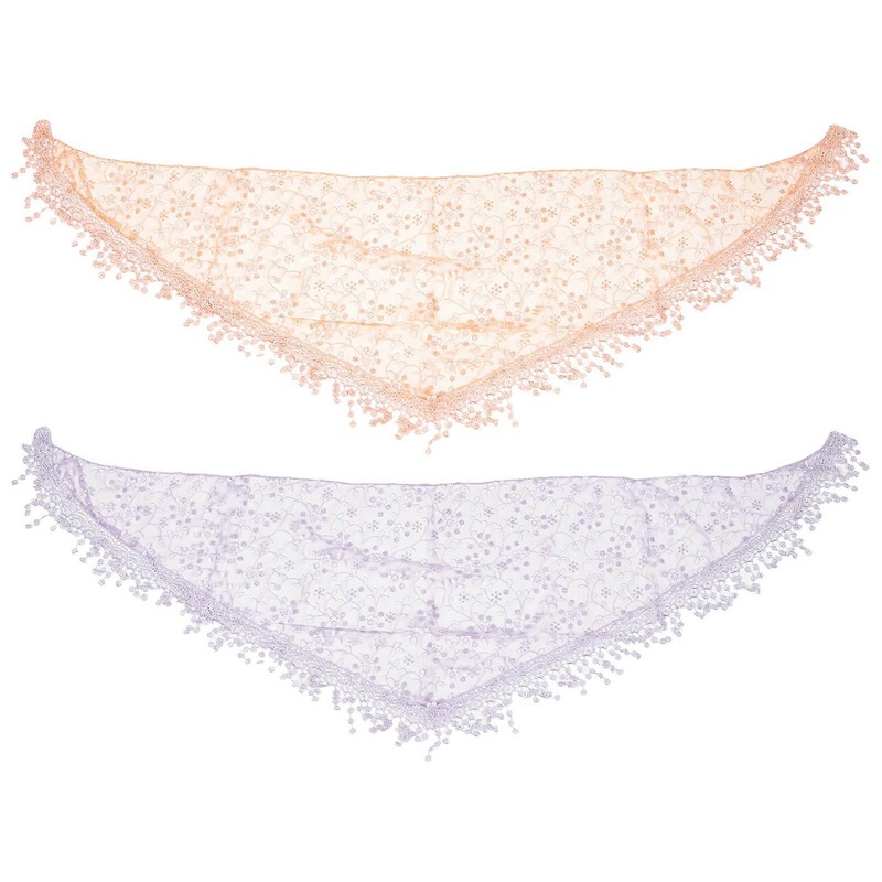 Lace Scarf Shawl Ladies Scarfs Beach Holidays 135x40cm Travel Accessory 2Pack | Fruugo SG
