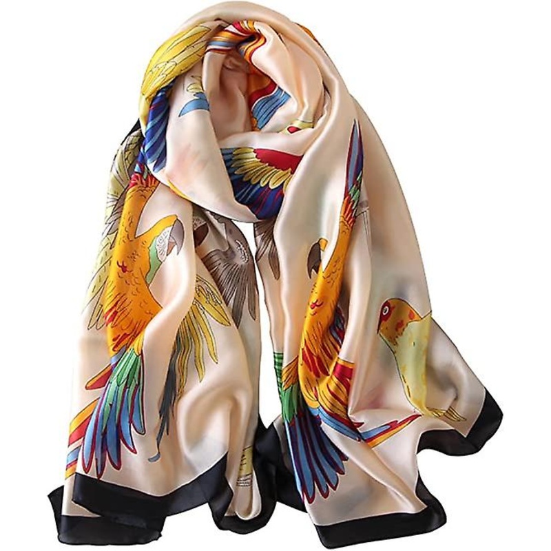 Long Satin Scarf Fashion Designer Scarf Lightweight Wraps | Fruugo SG