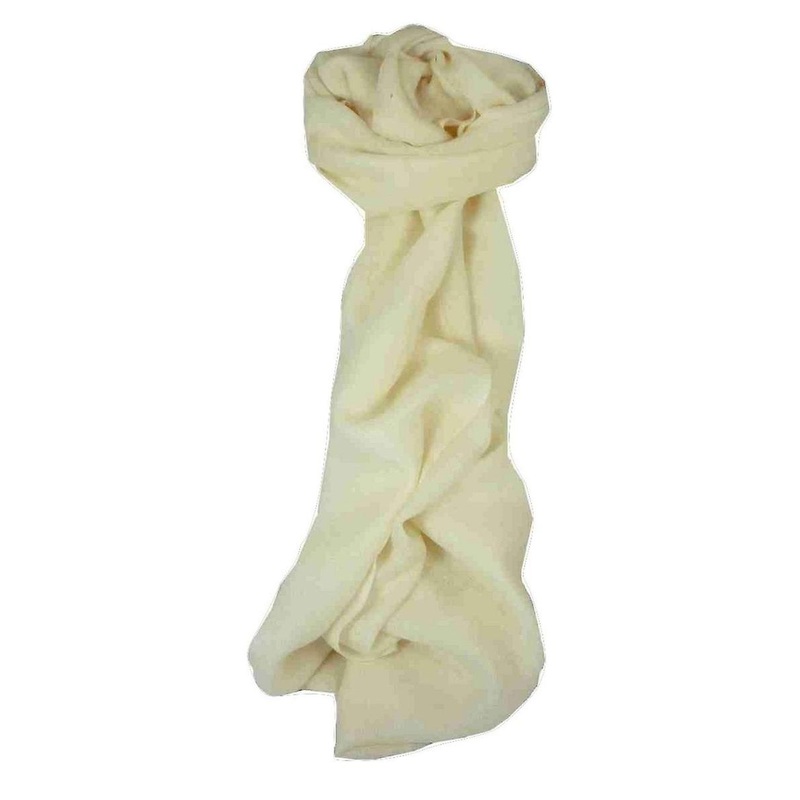 MENS Fine Cashmere Scarf Ivory by Pashmina & Silk | Fruugo SG