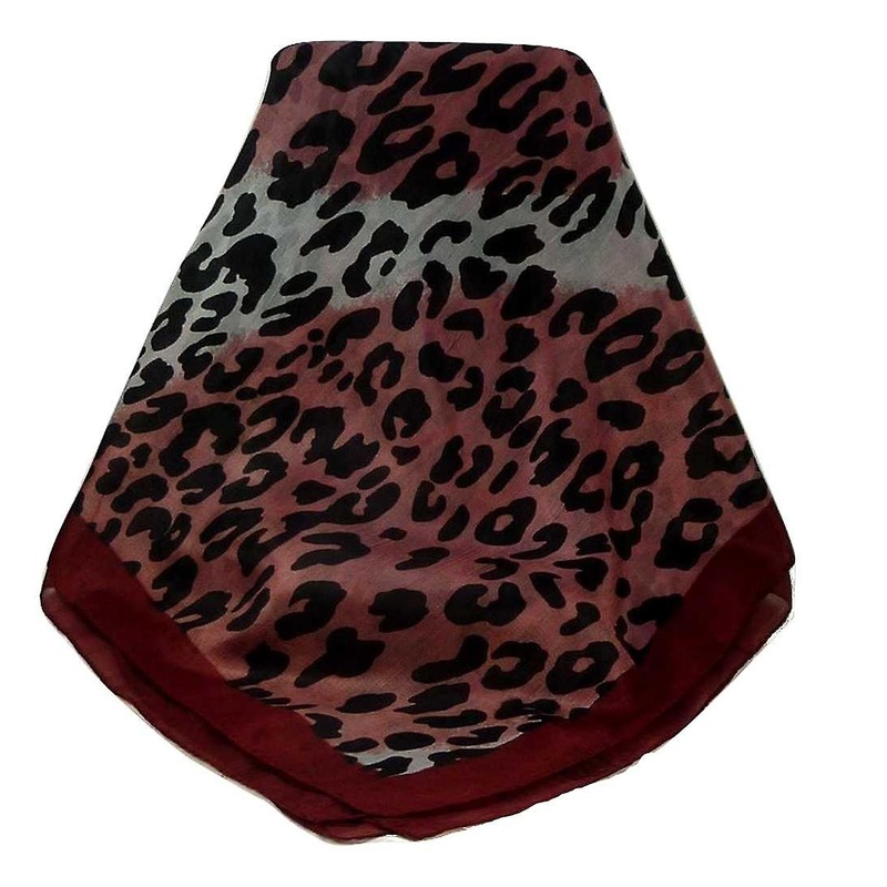 Mulberry Silk Contemporary Square Scarf Garthi Burgundy by Pashmina & Silk | Fruugo SG