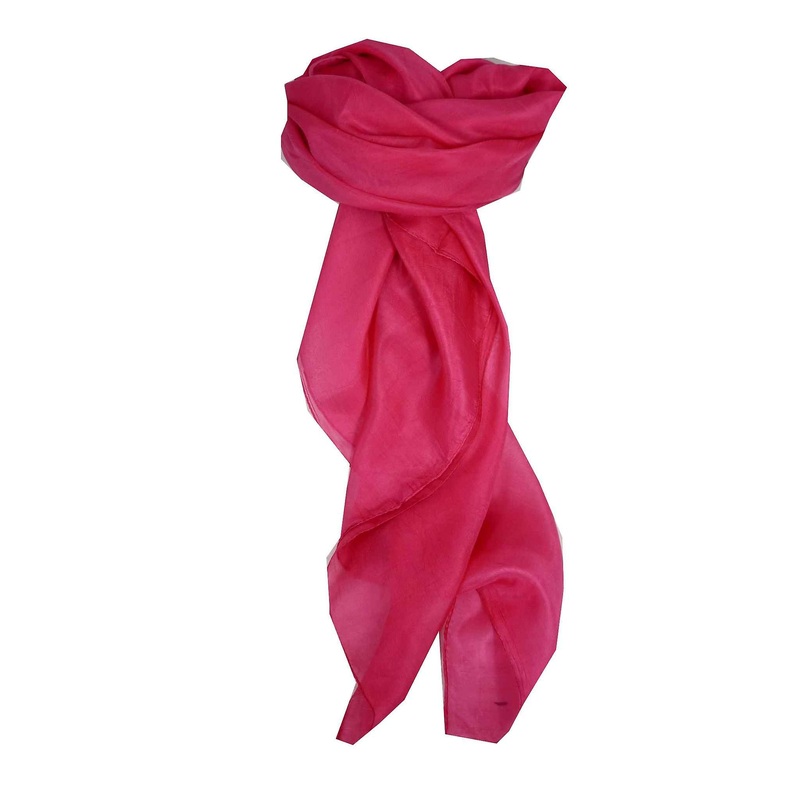 Mulberry Silk Hand Dyed Square Scarf Pink from Pashmina & Silk | Fruugo SG