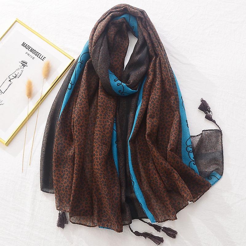 Women Scarf Shawl 2022 Spring Autumn Long Leopard Print Sun Protection | Fruugo SG