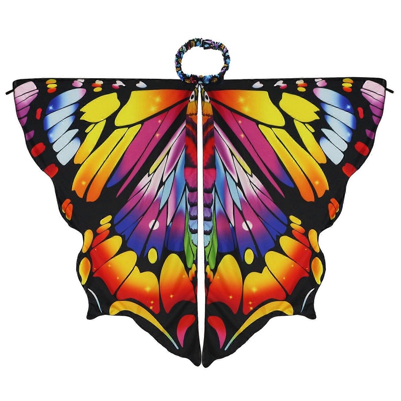 Colorful Butterfly Wing Costume Toddler Dress Up Fairies Wing for Kids Girls Halloween Angel Wing Cloak  yellow pink | Fruugo SG