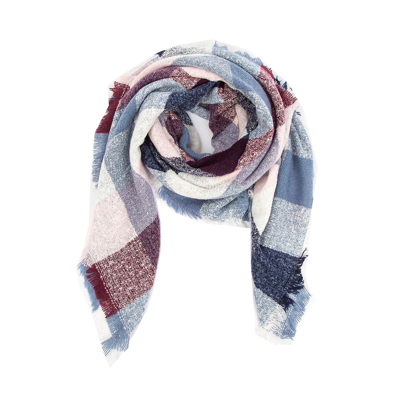 Farfi Autumn Winter Women Scarf Square Plaid Long Shawl Bandana Neck Warmer Blanket | Fruugo SG