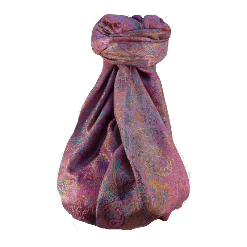 Jamawar Premium Silk Stole Pattern 1109 by Pashmina & Silk | Fruugo SG