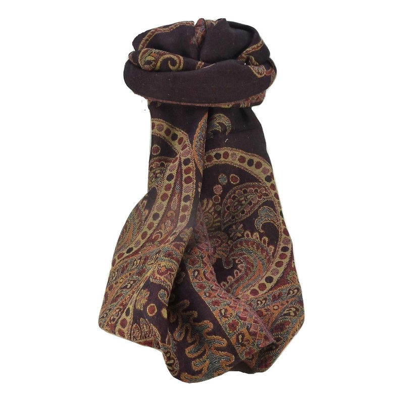Muffler Scarf 3523 in Fine Pashmina Wool from the Heritage Range by Pashmina & Silk | Fruugo SG