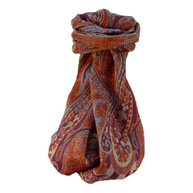 Muffler Scarf 5763 in Fine Pashmina Wool from the Heritage Range by Pashmina & Silk | Fruugo SG