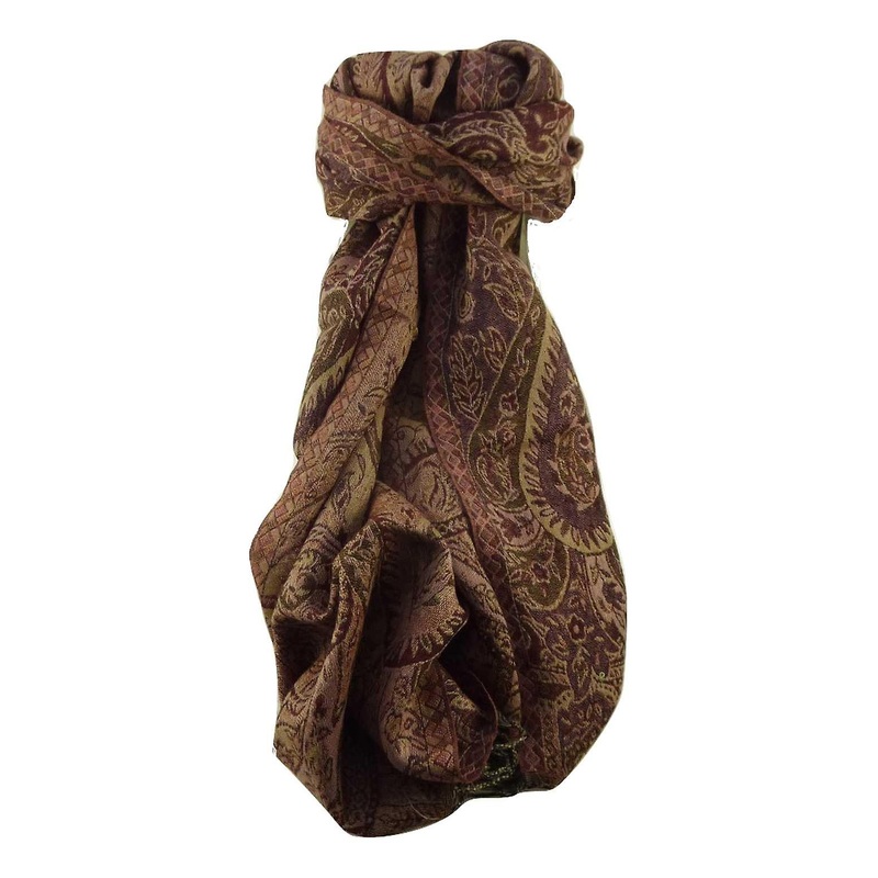 Muffler Scarf 6433 in Fine Pashmina Wool Heritage Range by Pashmina & Silk | Fruugo SG