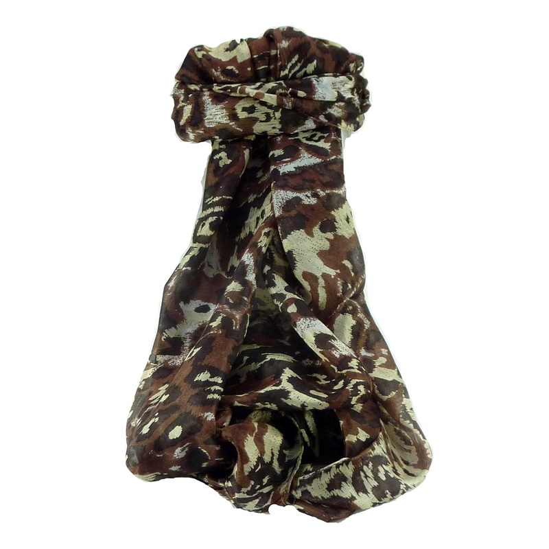 Mulberry Silk Contemporary Long Scarf Rhona Chestnut by Pashmina & Silk | Fruugo SG