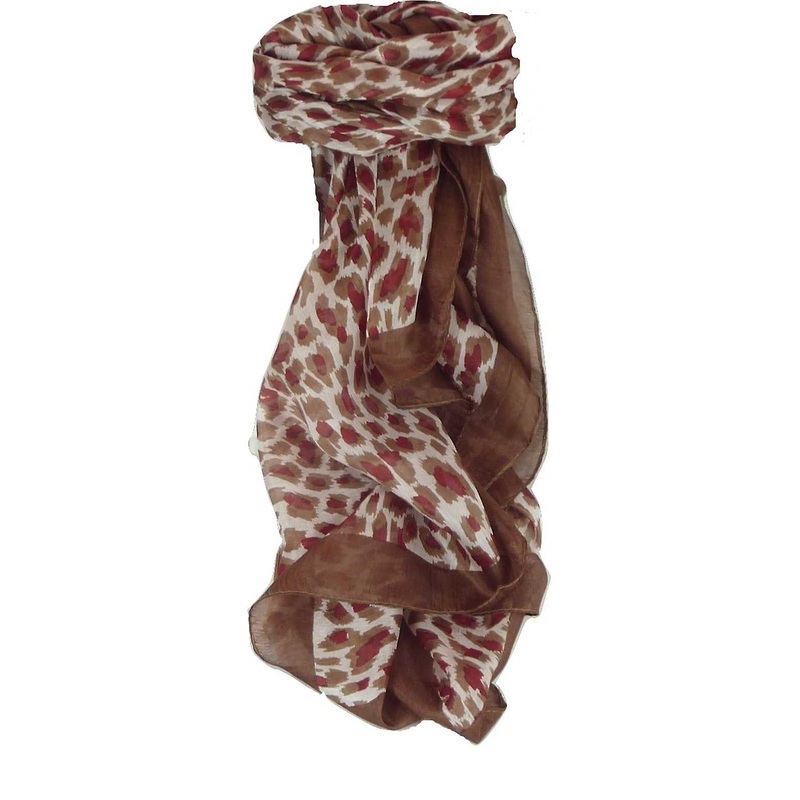 Mulberry Silk Contemporary Square Scarf Vihar Chestnut by Pashmina & Silk | Fruugo SG