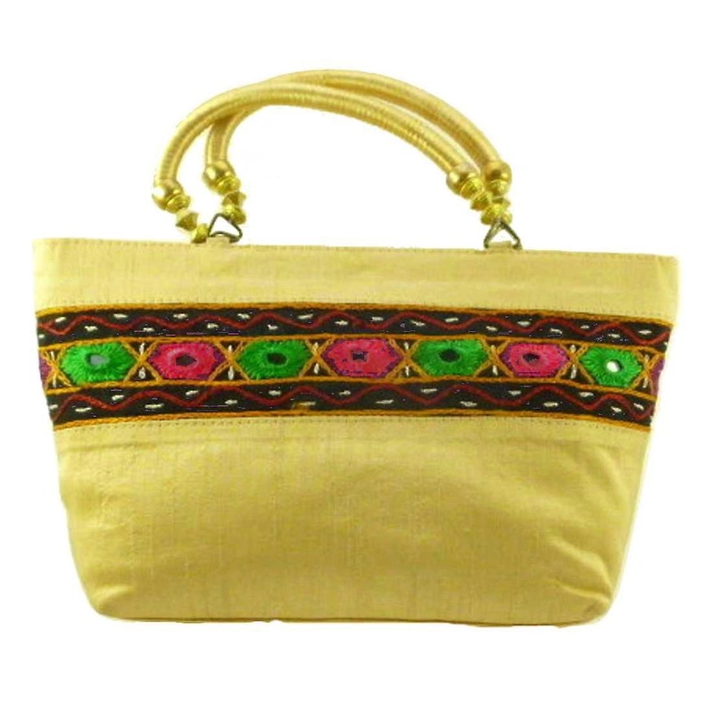 Silk Handbag Divya 06 Silk Sauvage at Pashmina & Silk | Fruugo SG